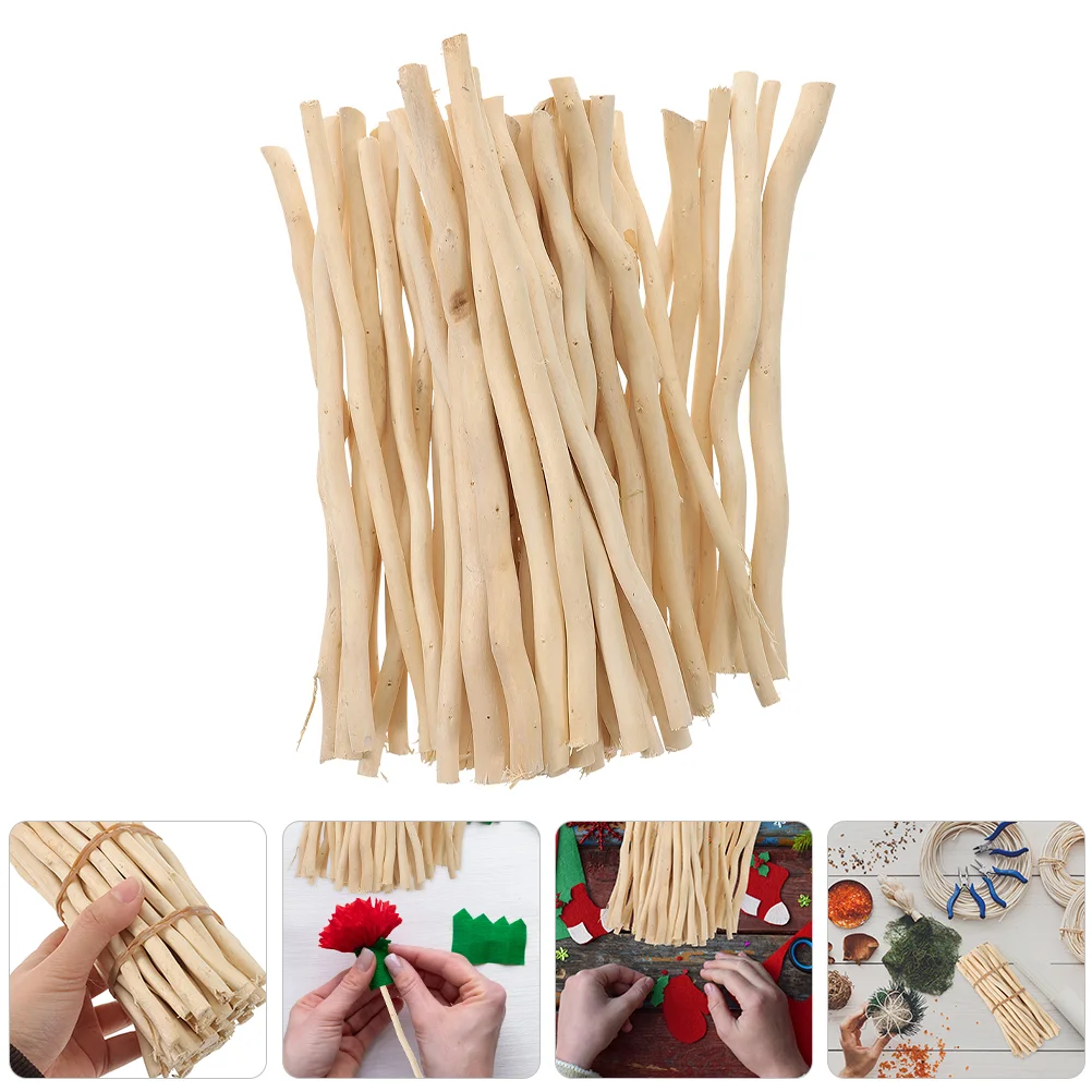 50 pezzi di bastoncini di legno artigianali, rami secchi naturali, bastoncini artificiali e ramoscelli per
