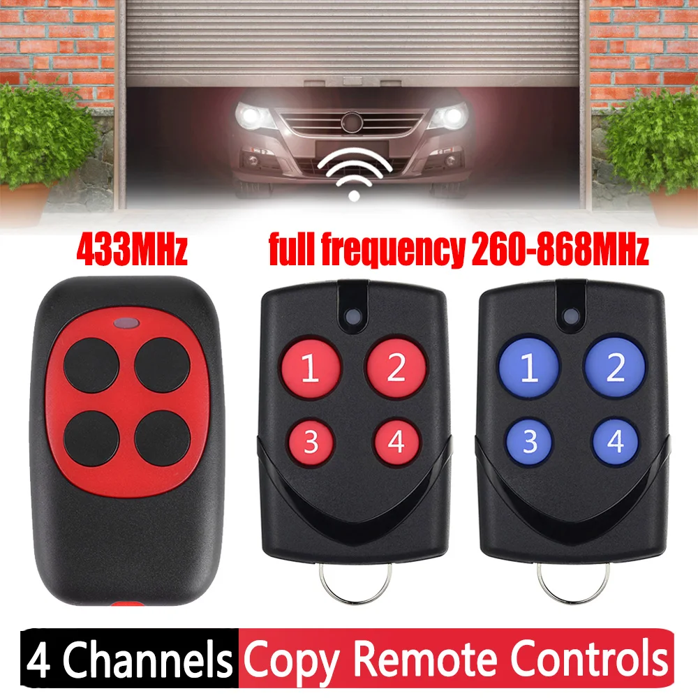 433MHz/260-868MHz Clone Remote Control Controller Universal Gate Garage Door Electric Gate Key Fob Cloning Duplicator Key