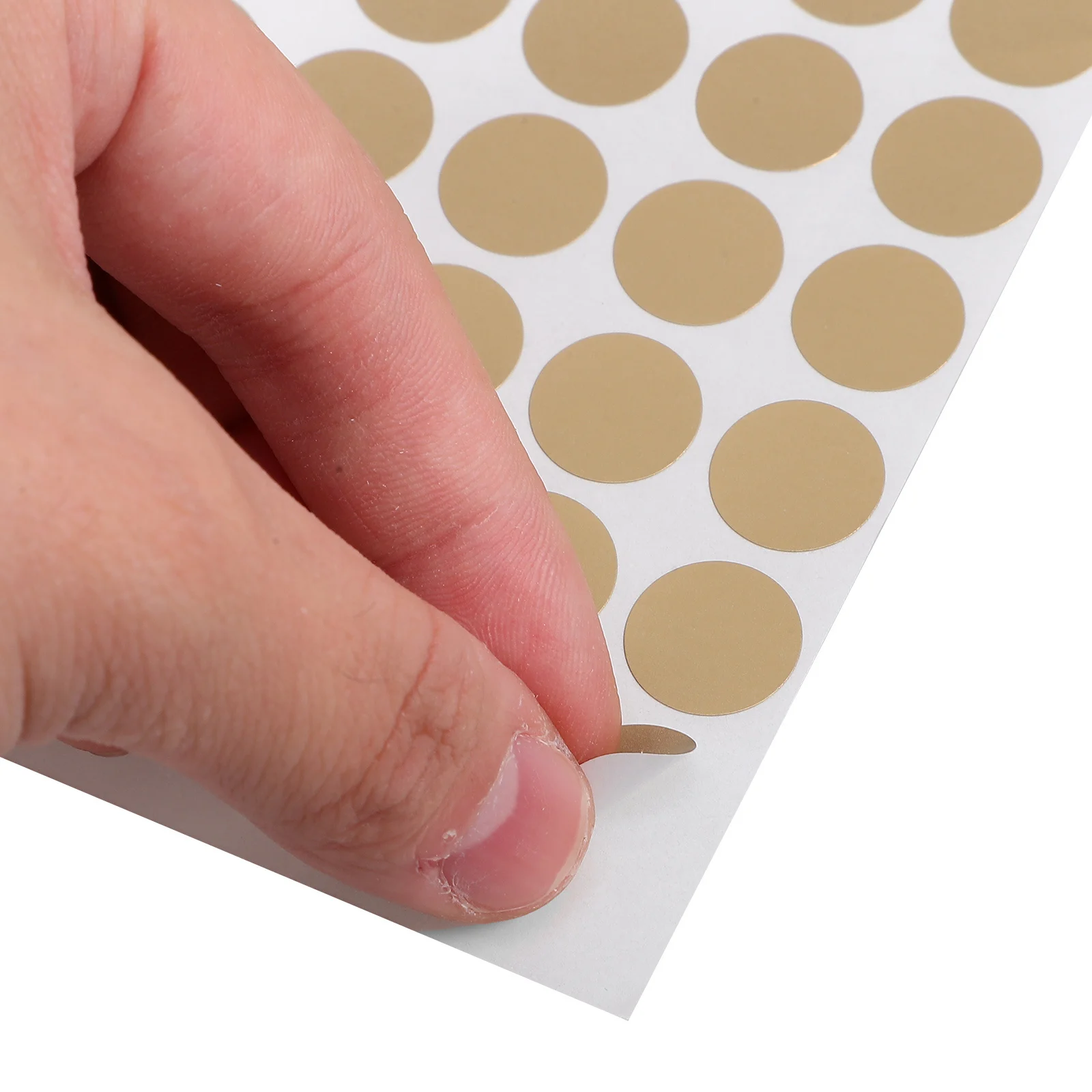 Gold Copperboard Label Stickers Round Adhesive Dot Stickers For Sealing Coding Sorting Gift Boxes Envelopes Packaging