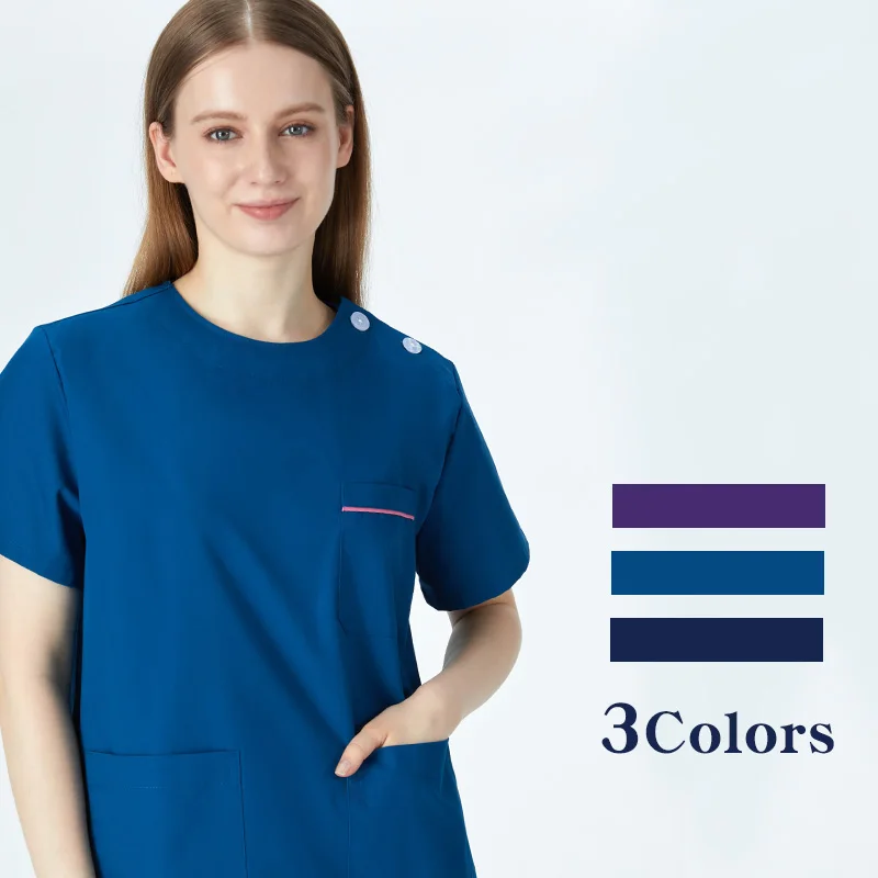 Wholesale Permium Medical Scrub Dustproof Dentist Vet Workwear Durable Clinic Nursing Clothes Breathable Hospital Uniform 106