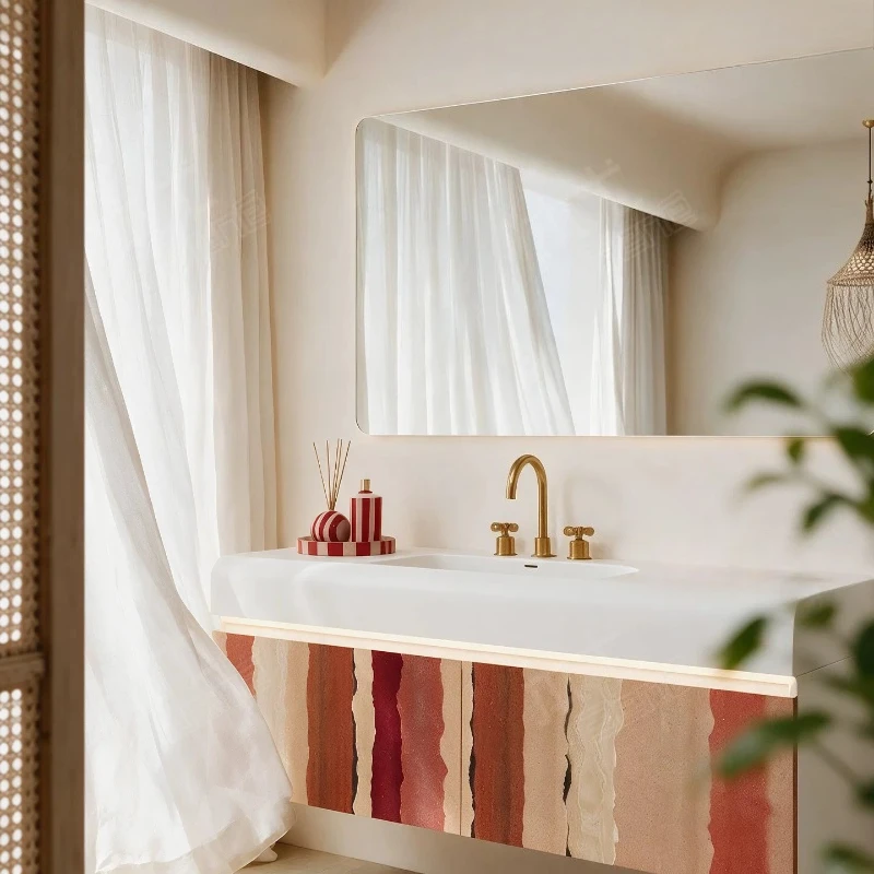Bathroom Cabinet Wash Basin Combination Integrated Basin Bathroom Cabinet Wash Table