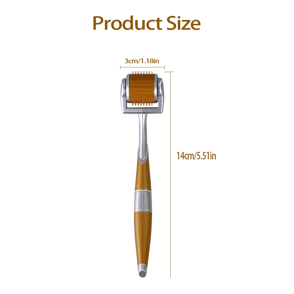 1PC Micro Needles Derma Roller Skin Massage Roller Tool for Hair Growth Wrinkle Scar Removal Skin Tightening 0.2mm 0.25mm 0.3mm image 2