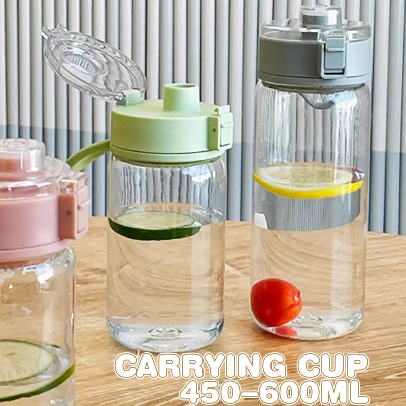 Simple And Portable Portable Portable Cup, Dual Drink, High Temperature Resistant And Anti Drop Space Cup, Female Water Cup