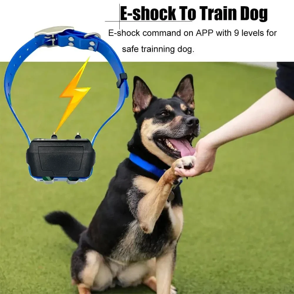 4G GPS Tracker for Hound Cow Sheep Dog - Waterproof Collar with Multi-function, One-click Operation, Dog Training, Location Quer