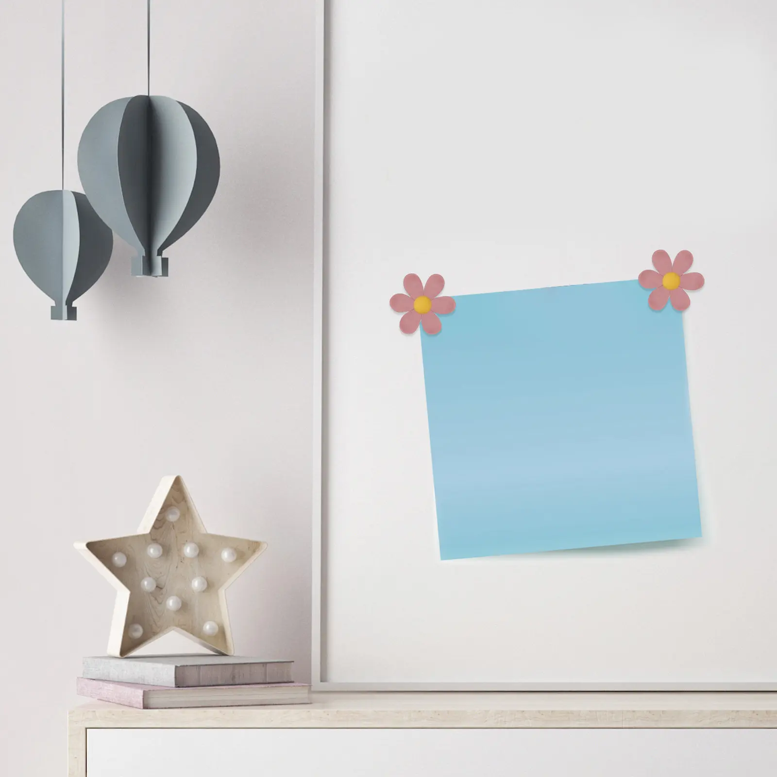 

50 шт. Декоративные кнопки-цветочки для доски объявлений, кнопки-гвоздики для фотографий, настенный декор в стиле фермерского дома, для офиса, школы, дома