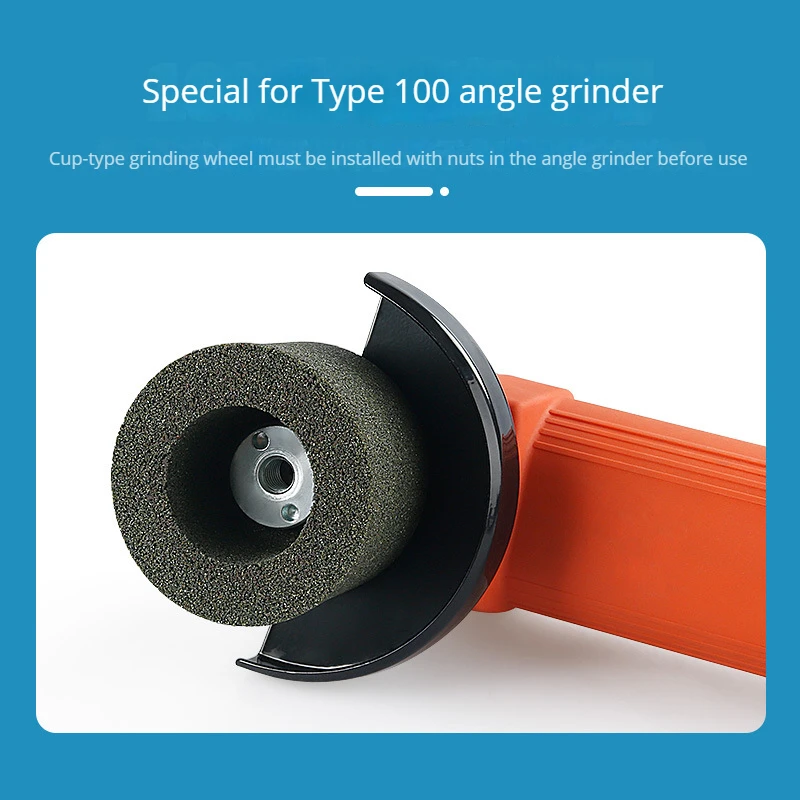 M10 Tooth Stone Grinding Wheel Nut Accessories 100-type Angle Grinder Cup-Shaped Grinding Wheel Nut Grinding and Polishing Tools