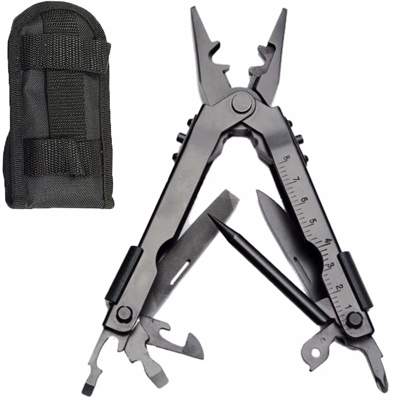 Multi Tools Wire Stripper Folding Plier Outdoor Camping Multitool Portable Stainless Steel Folding Pocket Pliers
