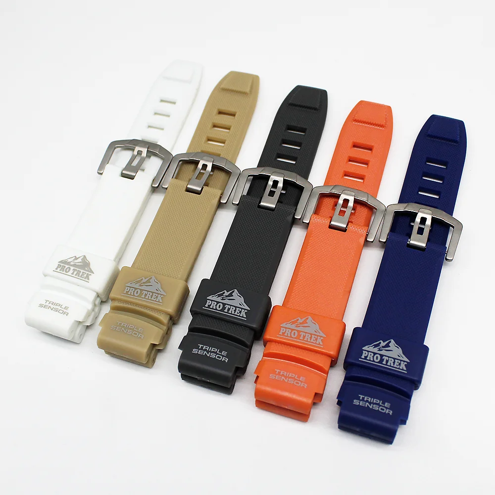 Pulseira de relógio para PRG-200 PRW-2000 pulseira de relógio de borracha macia tpu acessórios de relógio vem com ferramentas