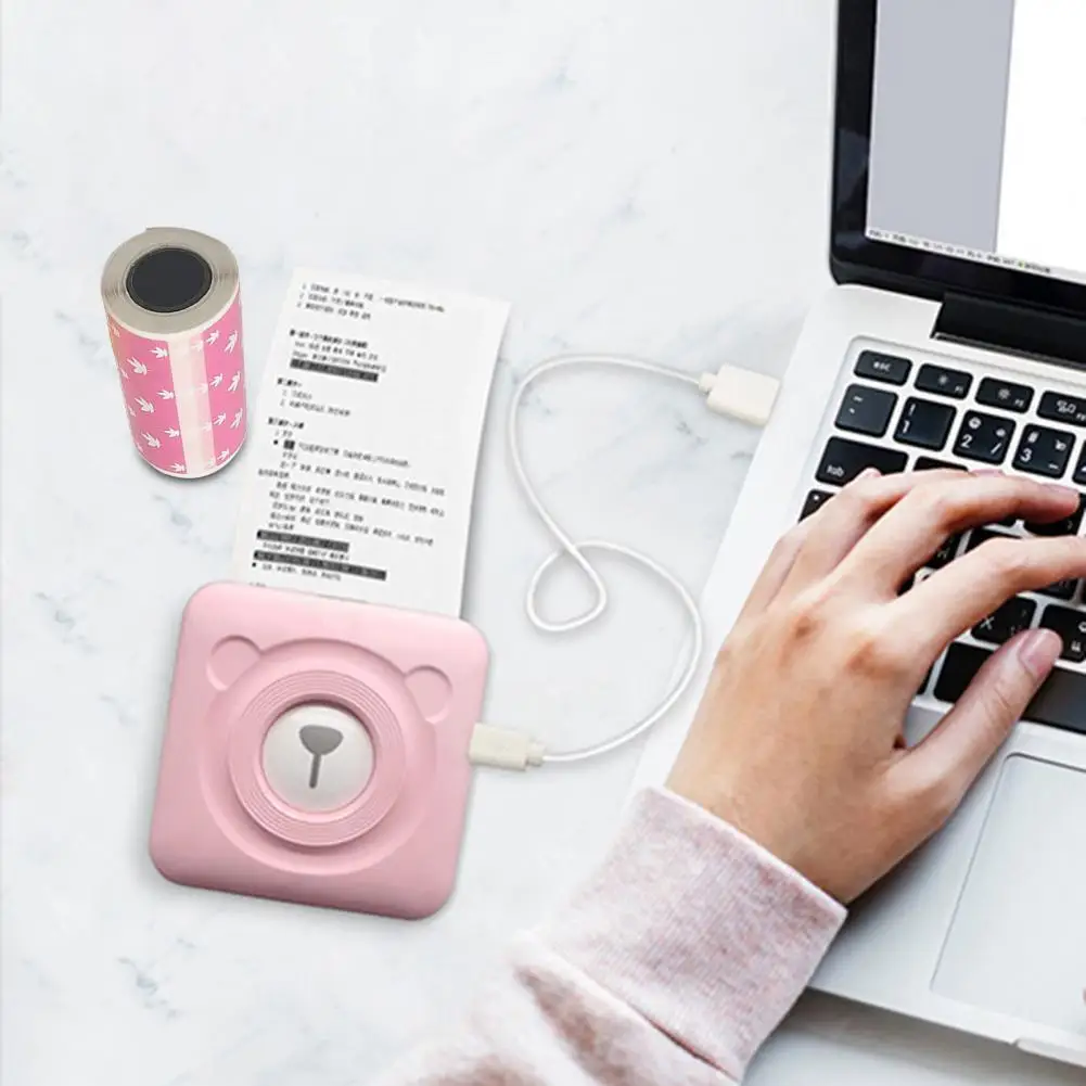Useful Printer Paper Portable Easy to Use Lightweight HD Thermal Printing Paper Labels Paper