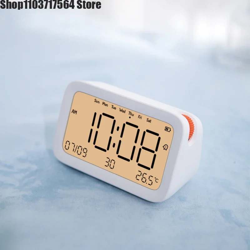 Creative orange dot alarm clock mute students bedside electronic luminous cartoon children alarm clock special timer