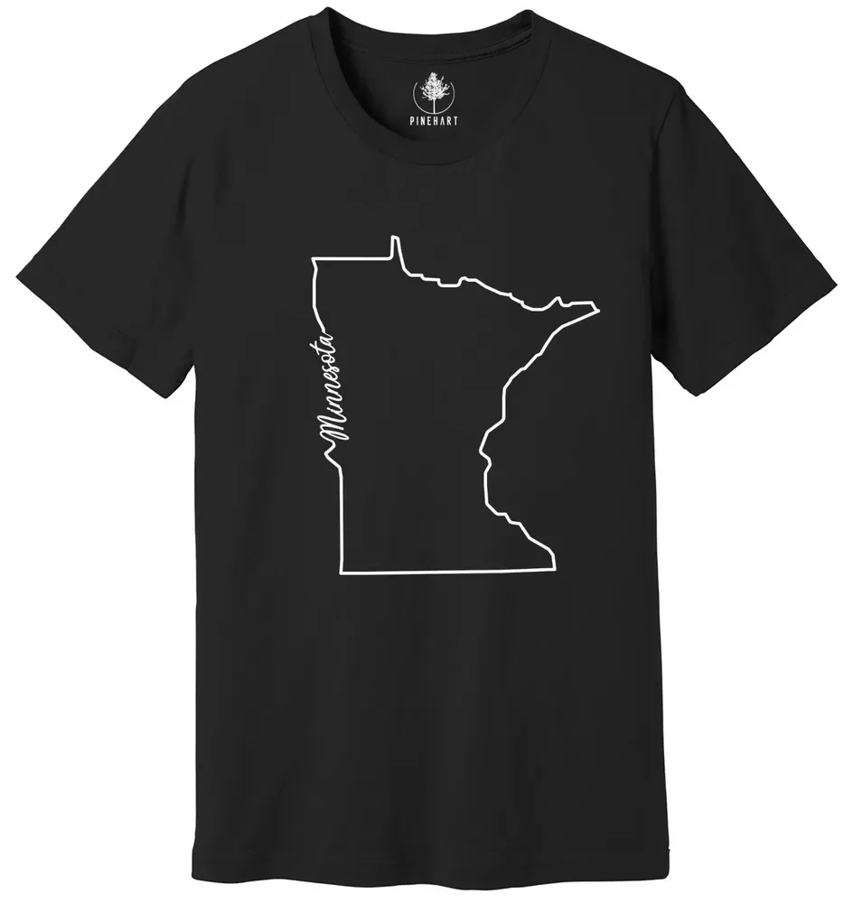 Minnesota State Shirt, The USA State Shirt, Minnesota USA Shirt, Minnesota Map   High Quality 100%Cotton Short Sleeve