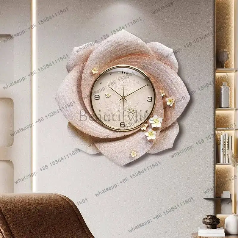 Elegant Unique Fashion Wall Clock Unique Round Cute Nordic Modern Digital Clock Luxury Design Horloge Murale Room Decorations