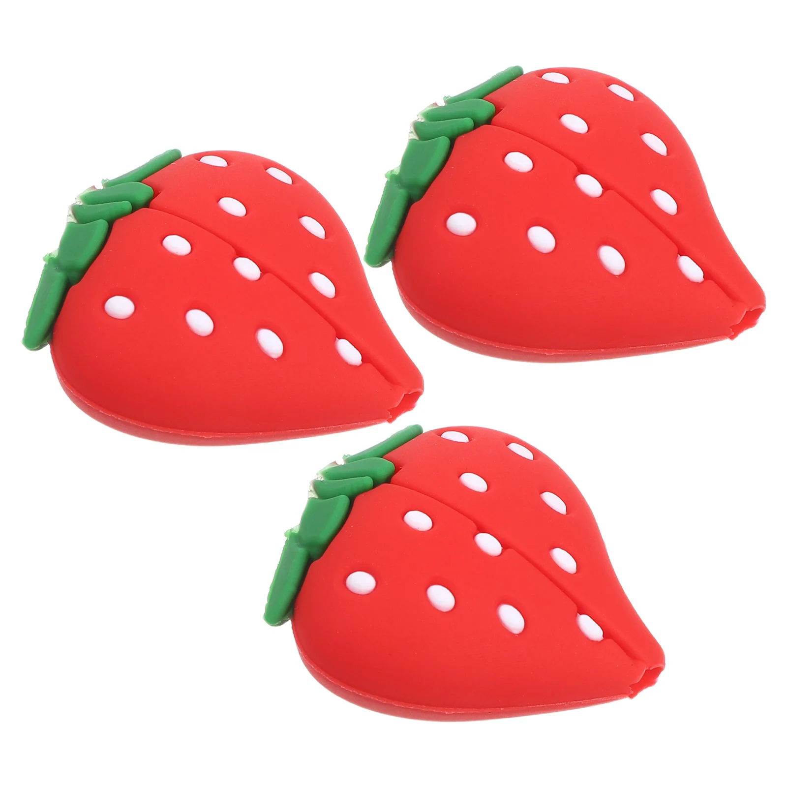 

3Pcs Cute Strawberry Data Line Protector Cable Saver USB Wire Protector Charging Cord Saver Earphone Cable Protection Sleeve
