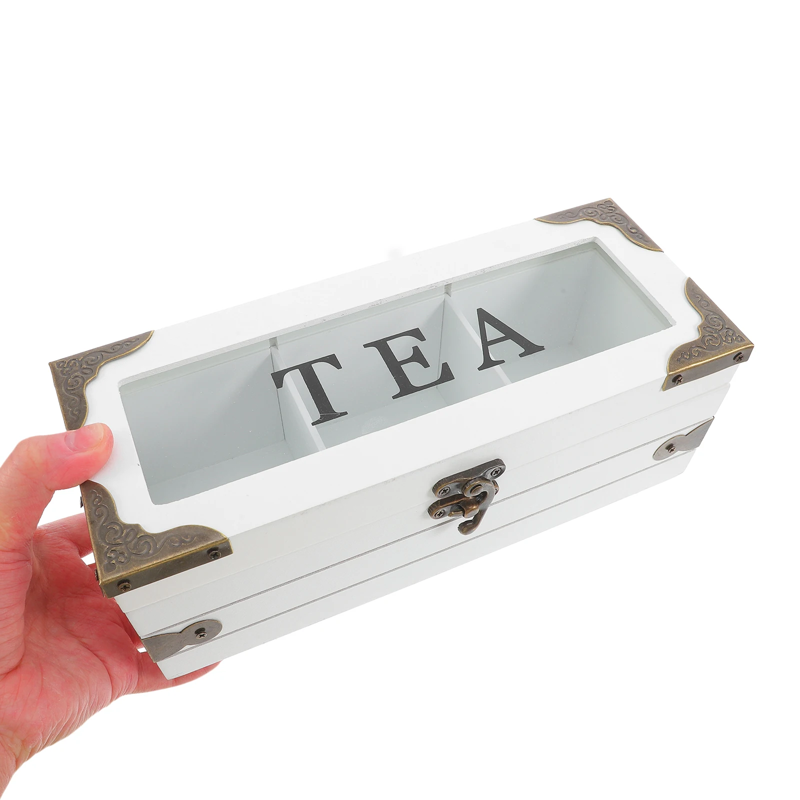 

Wooden Tea Bag Storage Box Multifunctional Organizer for Sugar Coffee Packets Portable Tea Container Kitchen Bar Accessories