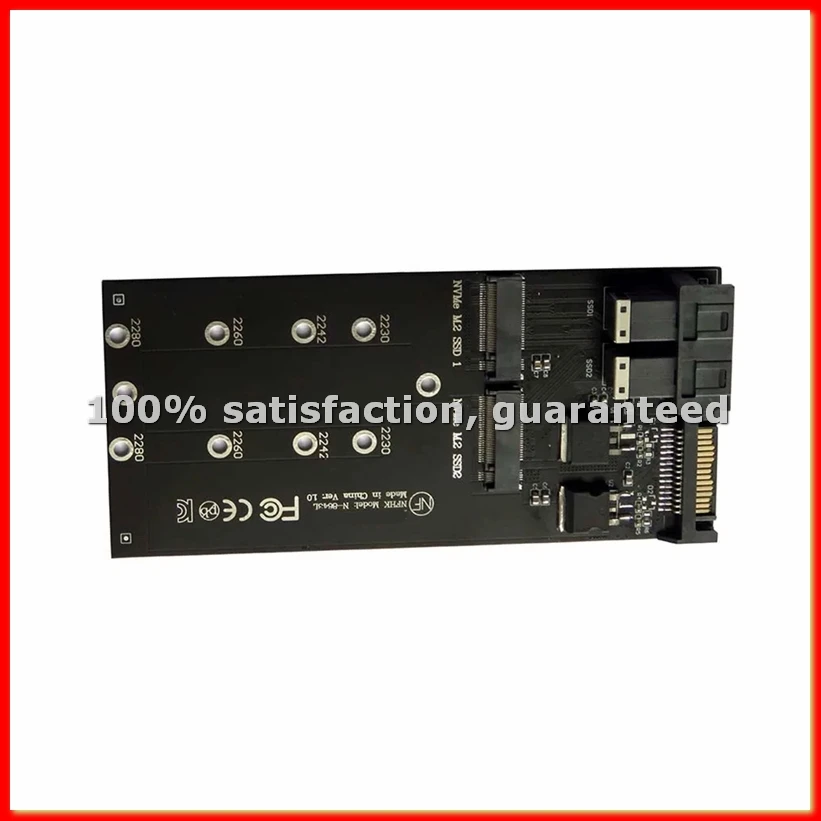 2 Port SFF-8643 U.2 to NVMe M.2 NGFF SSD Convert Card Adapter SFF-8643 U.2 to Dual M-Key NVME M2 NGFF SSD Adapter-A68X