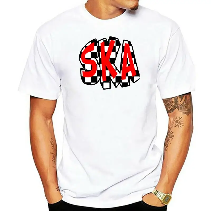 Red Black White Ska Logo Mens T Shirt Specials Beat Madness The Two Tone 2 Gift men Creative Casual Short Sleeve