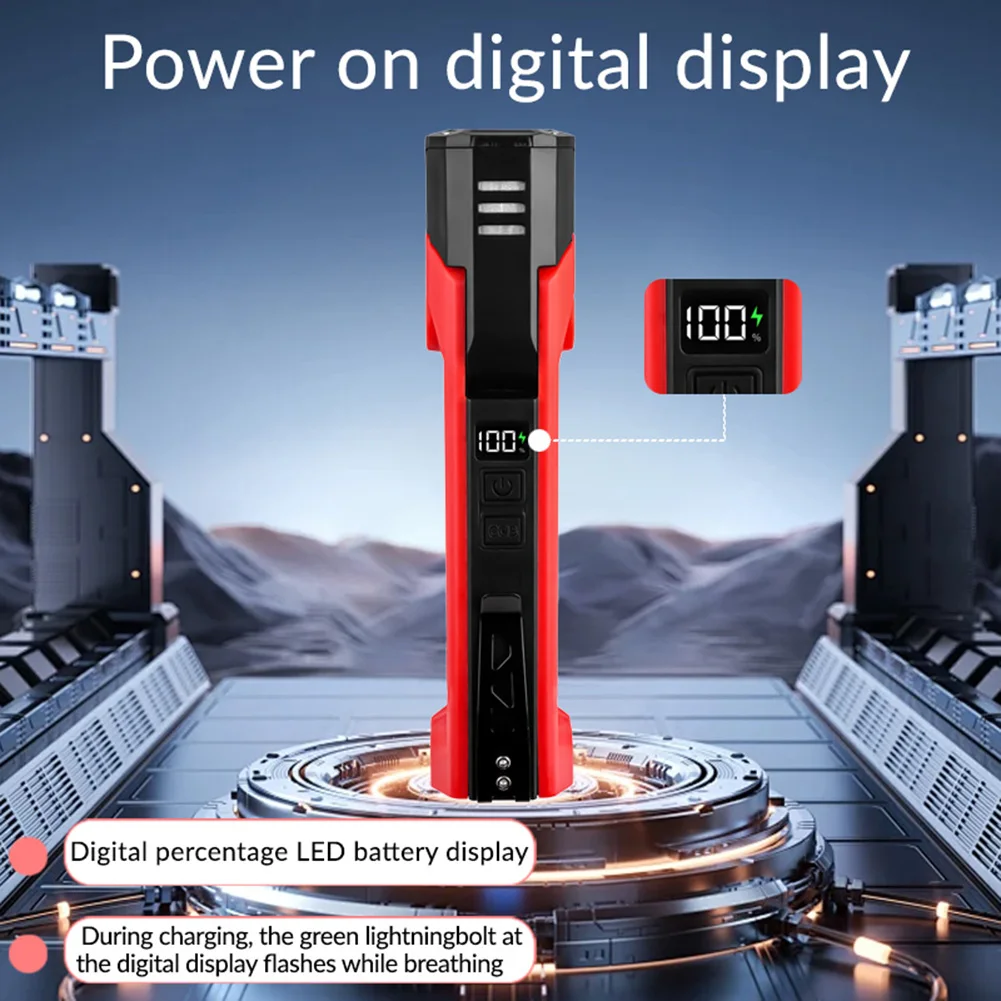 

Светодиодный инспекционный фонарик XTE COB, перезаряжаемый через USB, мощный рабочий свет 180 ° Вращающийся дисплей мощности для походов на открытом воздухе