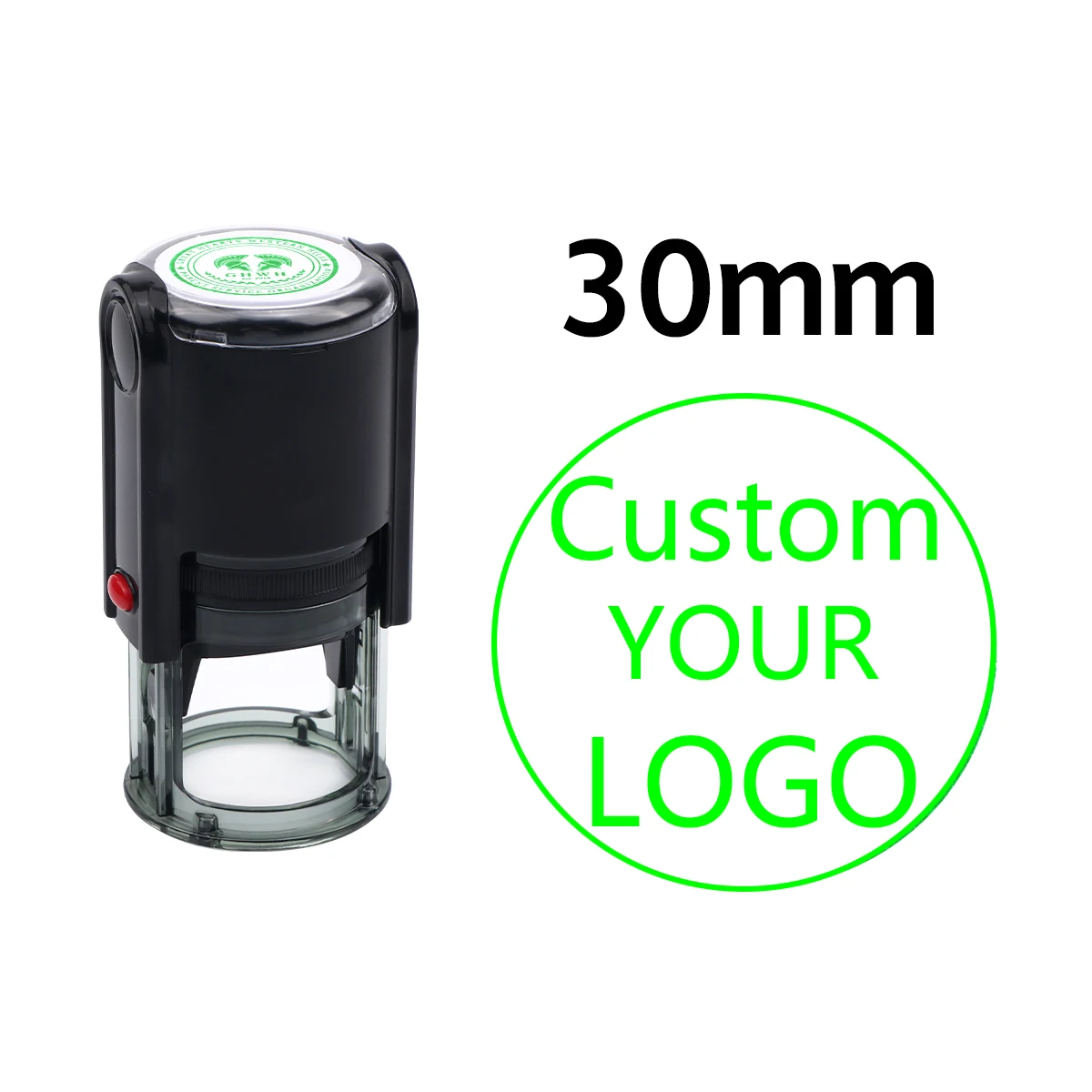 Aangepaste zelfinktende stempel met uw eigen logo, lichtgevoelige inkt / rubberen stempel, personaliseren uw logo Meerdere inktkleuropties