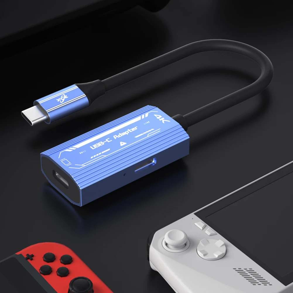 XREAL Rokid Air AR 안경용 알루미늄 합금 케이블, 스위치, 스팀 데크, ROG Ally용, 삼성 S22, S23 용, 4K 60Hz USB C to C타입 케이블