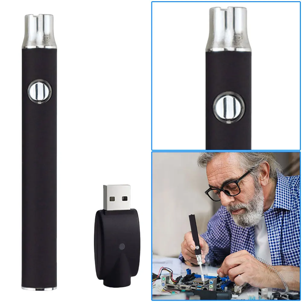 

Портативный электрический паяльник-ручка с резьбой 510, USB-зарядкой, 350/650/1100 мАч, умный паяльник-ручка, инструменты для ремонта и электронной сварки