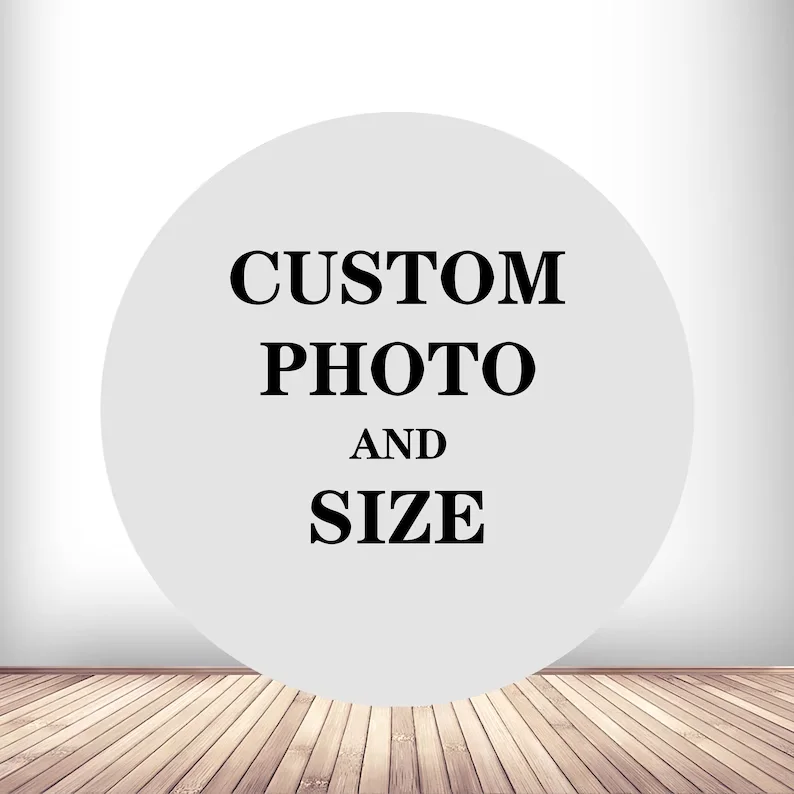 Personal Custom The Round Backdrop Boys Girls Birthday Party Cartoon Decoration Photography Background Cylinder Cover Props