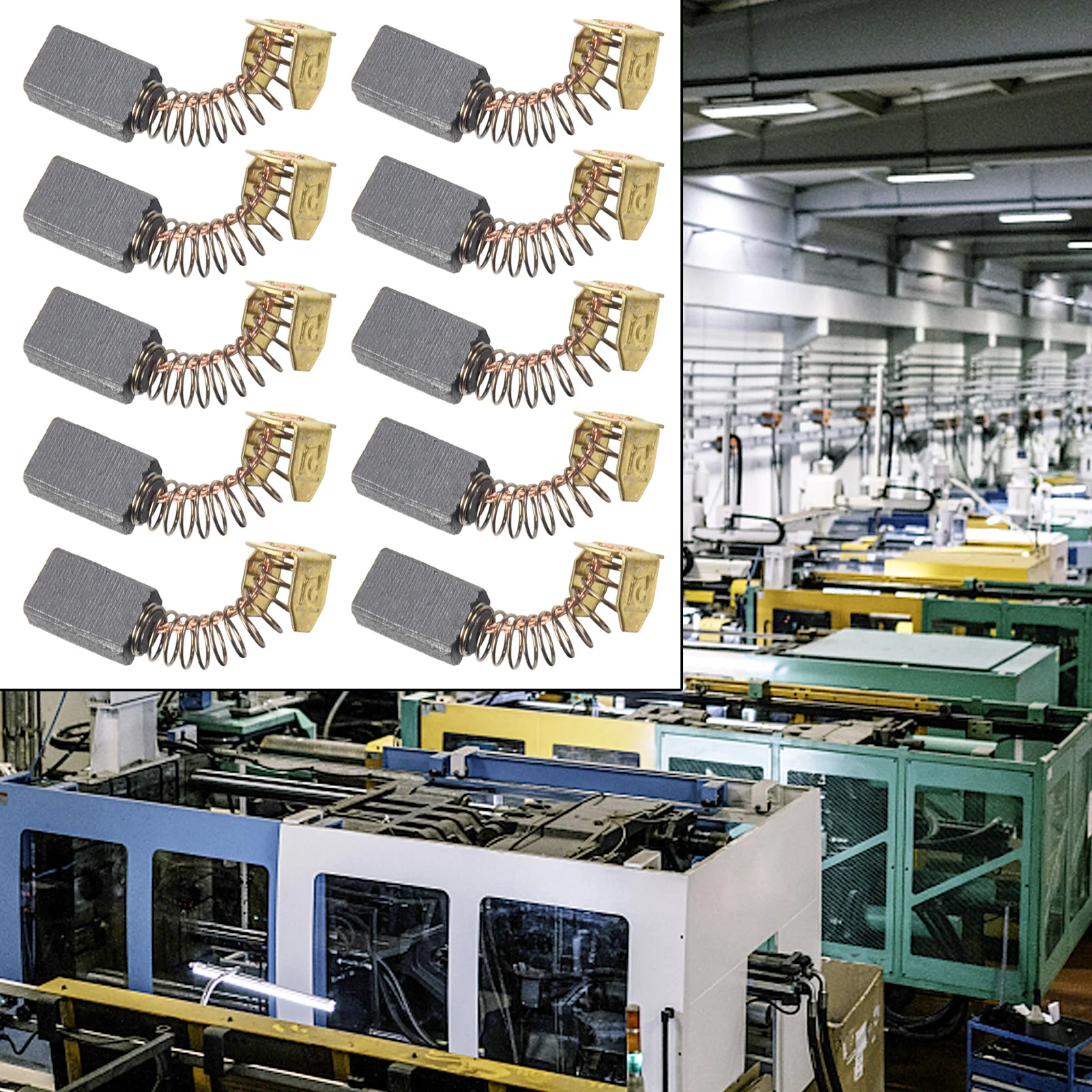 

Совместим с электрическими ударными дрелями, циркулярными пилами и угловыми шлифовальными машинами CB9 CB10 CB50 CB51 CB60 Набор угольных щеток