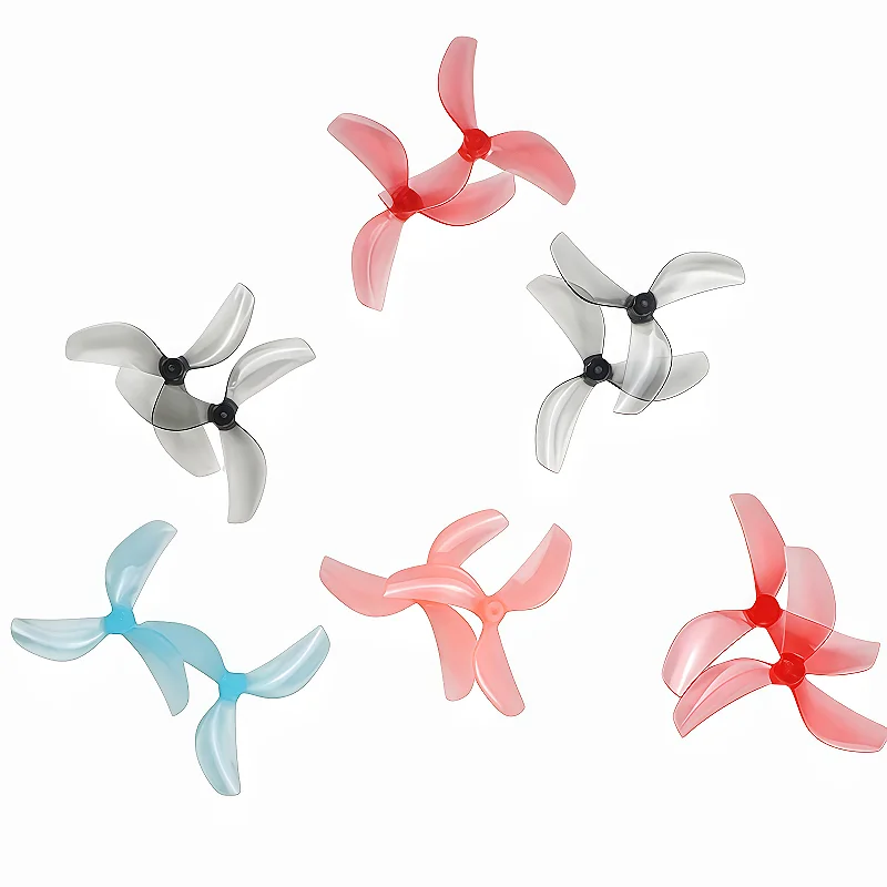 45mm-1.5mm/45mm-1.0mm 3-Blade Propellers (1.5mm/1.0mm Shaft 4PCS) for Meteor75 Pro Frame 1102 Brushless Motors