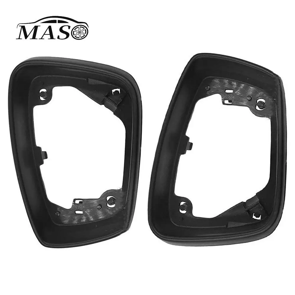 1pc Black Auto Side Wing Mirror Housing Trim Frame Left/Right For VW POLO Hatchback 2011 2012 2013 Rearview Mirror Frame