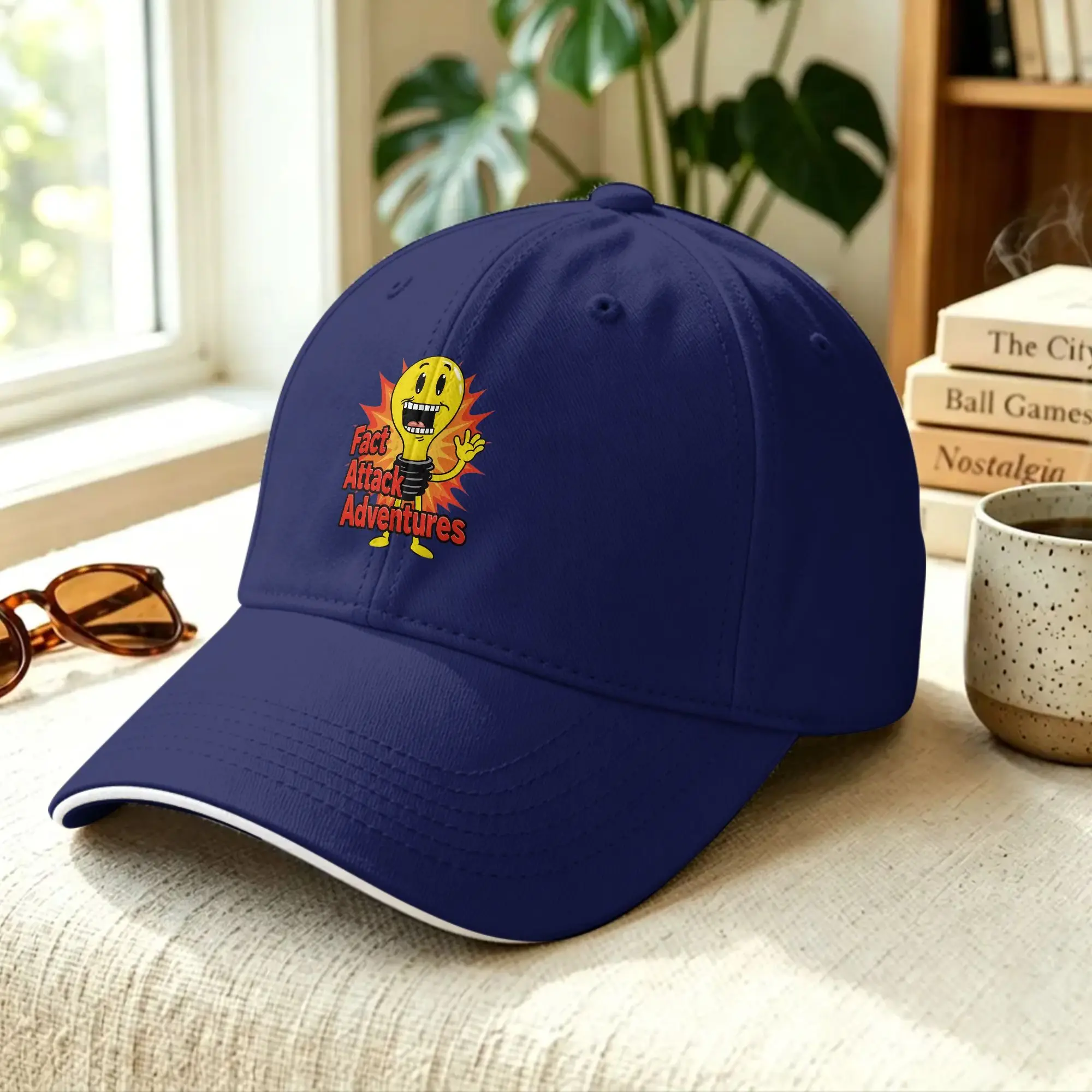 Light Bulb Fact Attack Adventures  Baseball Cap  Outdoor Gym Wholesale Trucker Hat Female Male Fashion Print Baseball Caps