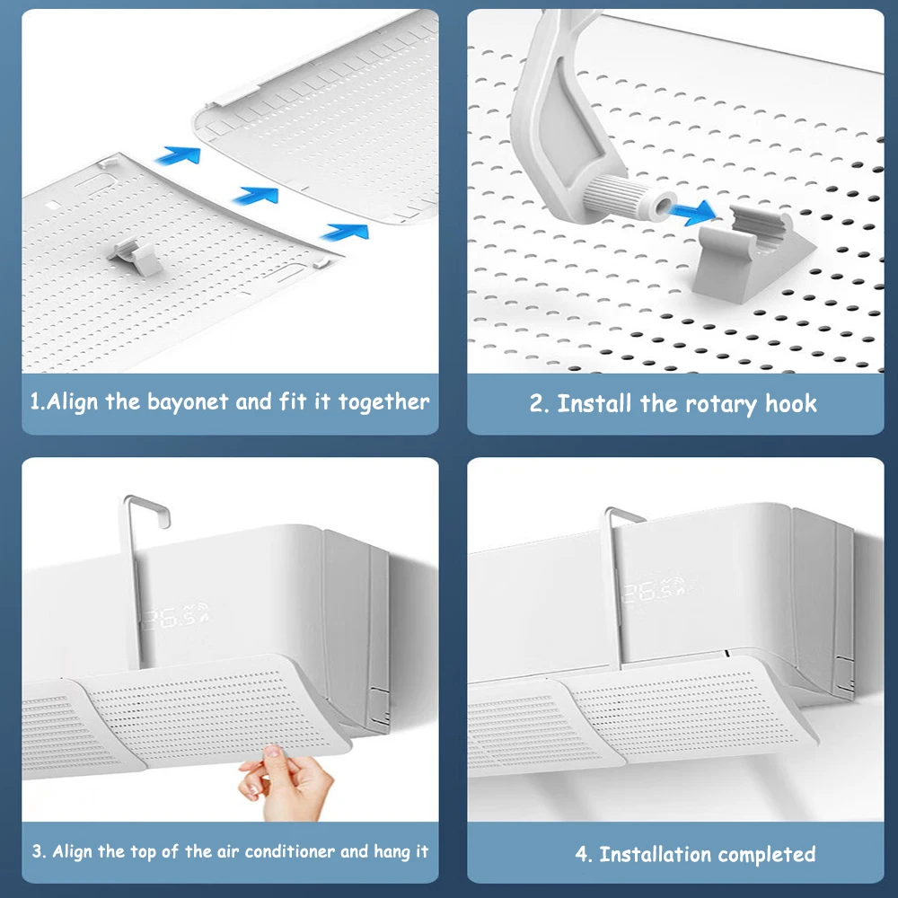 Universal Air Conditioner Wind Deflector Wall-mounted Air Conditioning Windshield Anti-Direct Blowing Retractable Outlet Baffle