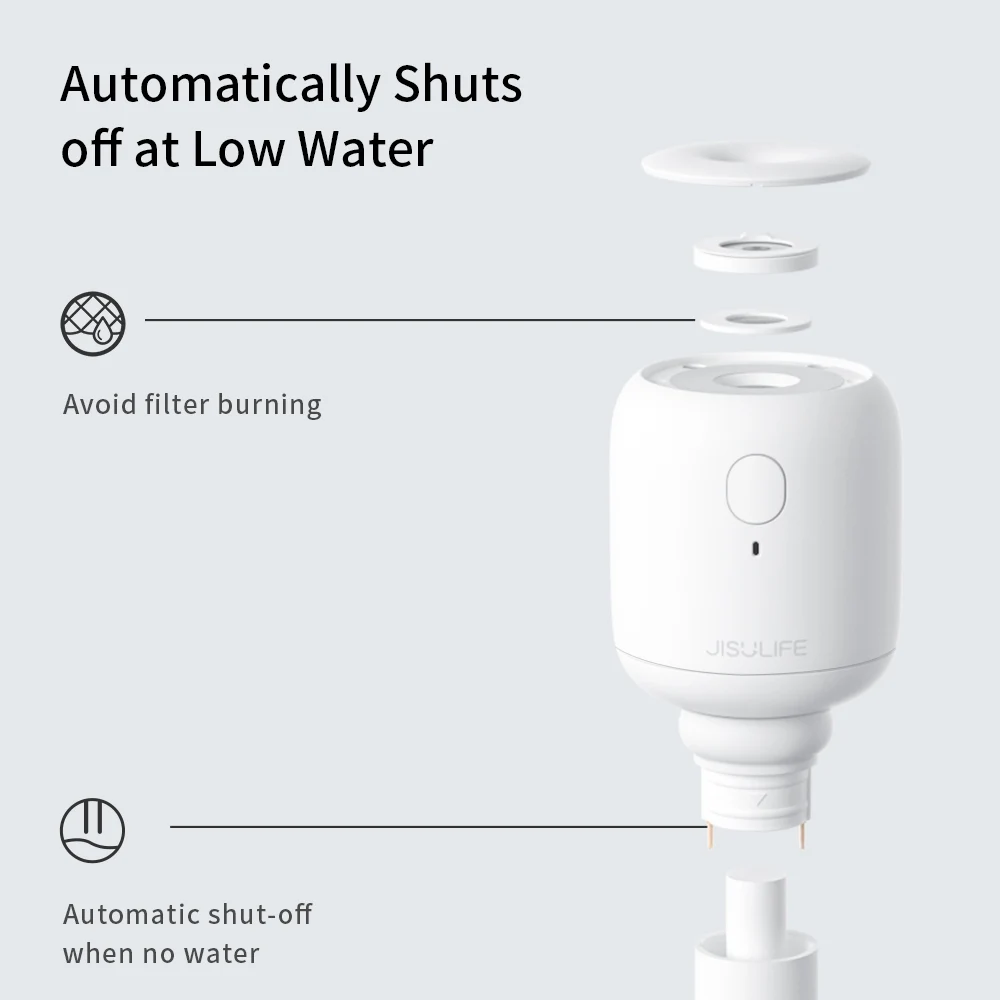 JISULIFE Mini Air Humidifier Unlimited Portable Silent Aroma Diffuser Recharge Humificador for Home Bedroom Car Wireless Difusor