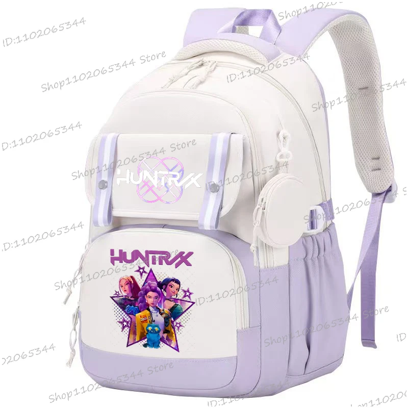 

Y2K Cartoon KPop Demon Hunters Print Backpack for Boys Girls Teeneger Korean Ulzzang Children Student Book Bag Women Mochilas