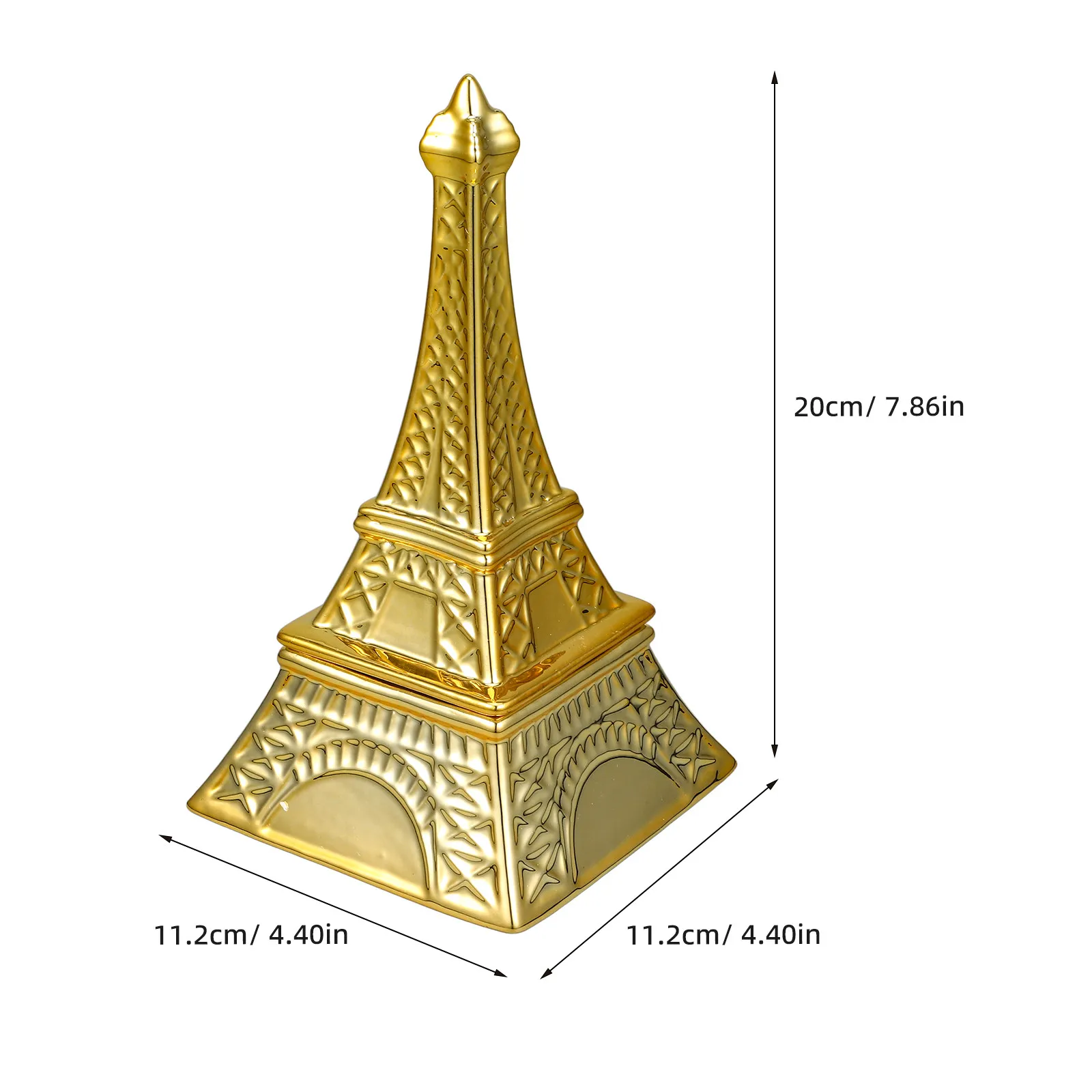 Creative Pyramid Shape Storage Box Exquisite Ceramic Jewelry Holder Small Sundries Keeper Desktop Decoration Gift for Her