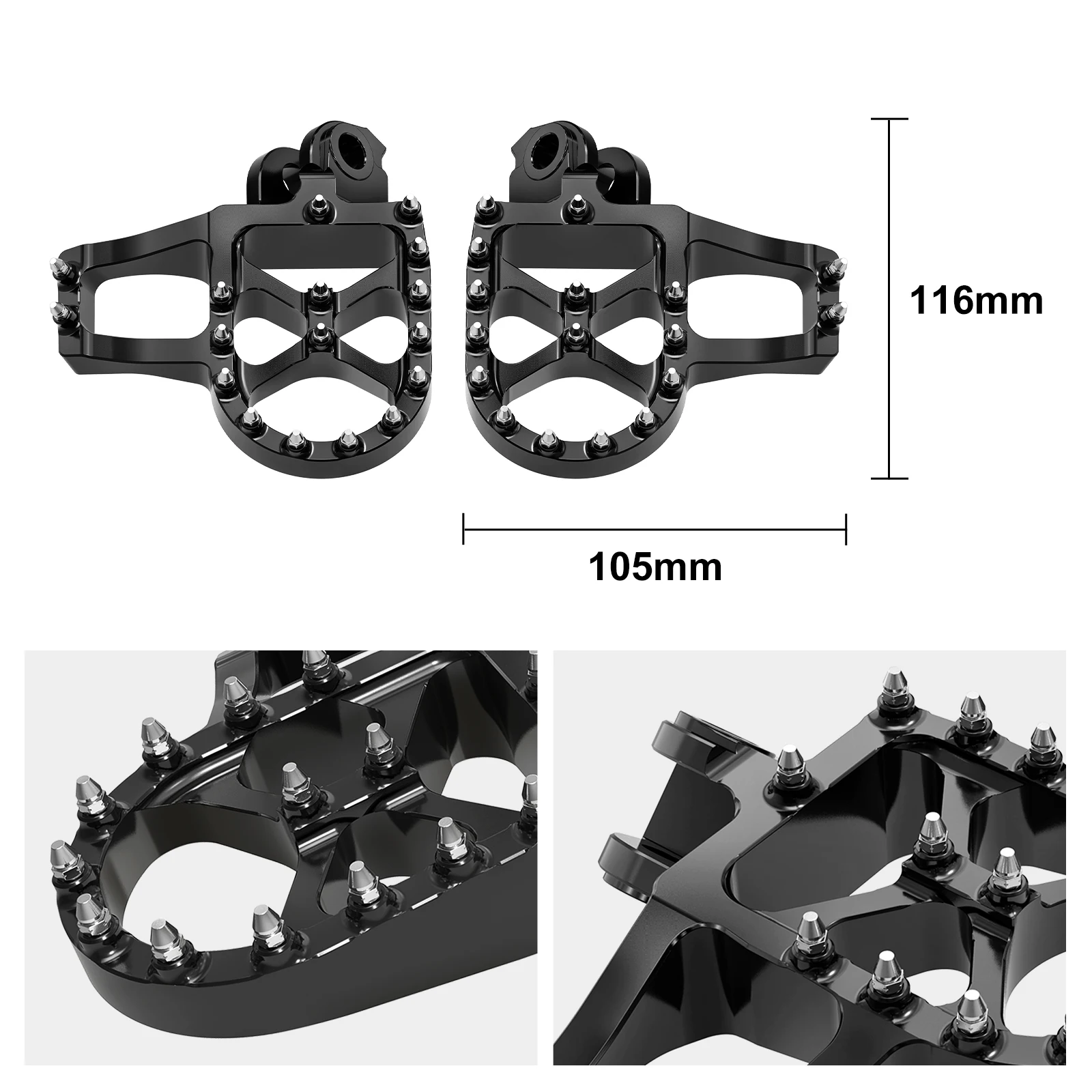 ل Husqvarna 701 Super Moto 701 إندورو 2016-2023 أوتاد قدم ممتدة مساند للقدمين لـ KTM 990 1050 1090 1190 1290 Adventure R S T