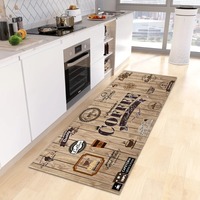 Anti-Slip Coffee Floor Mat for Kitchen or Hallway Durable Carpet for Entrance Decorative Rug for Living Room Children's Bedroom