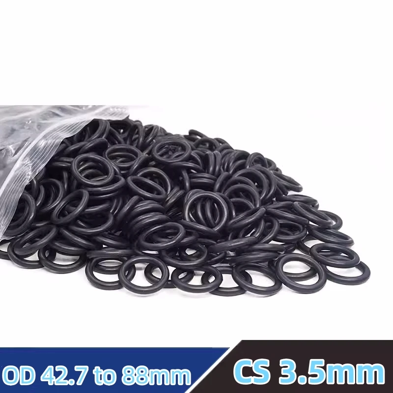 

Custom NBR O-rings CS3.5mm Gasket NBR70 NBR90 Cushion Temperature Heat Oil Resistant Wear-resisting Waterproof Dustproof Black