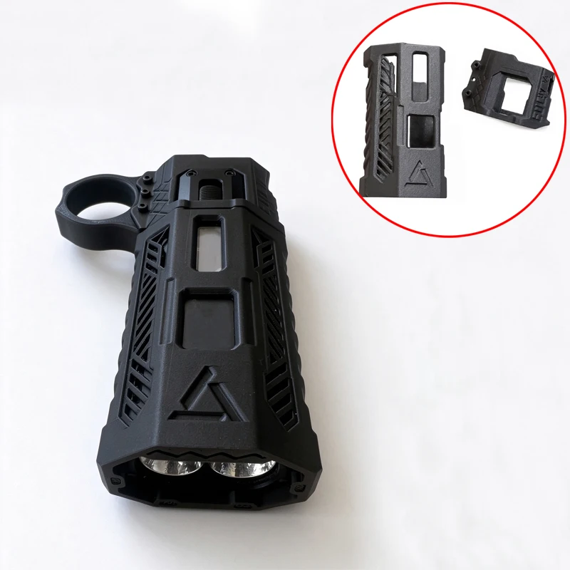 1Set For NITECORE EDC37 Flashlight Tactical Ring Guard Ring sleeve Lower-body Protector Kit Upgrades Parts Better Grip Texture