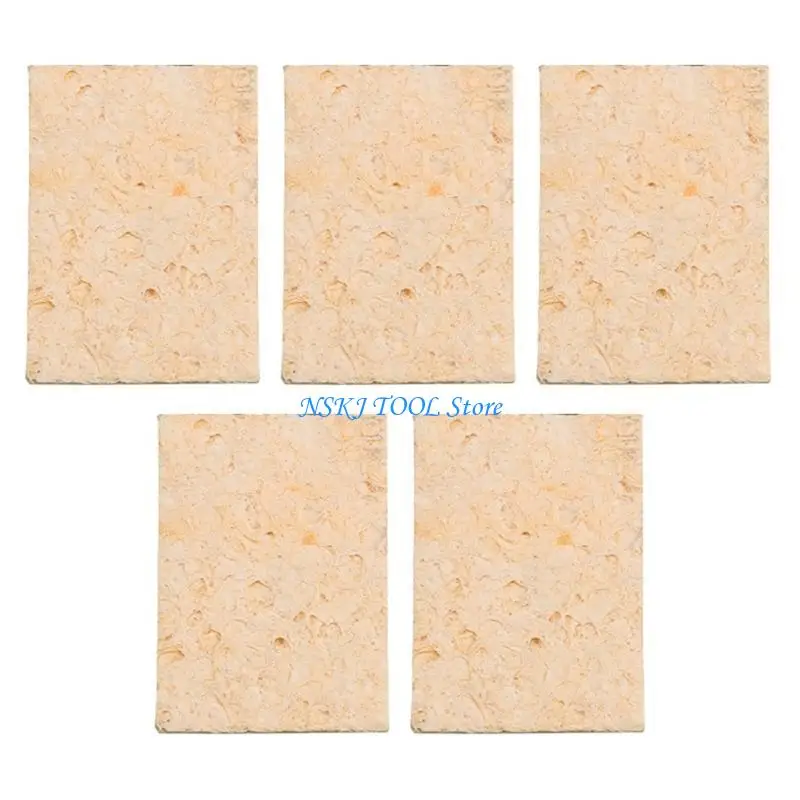 L8RC 5PCS Soldering Sponge Hoge temperatuurbestendige soldeer Spons Soldering IJzer