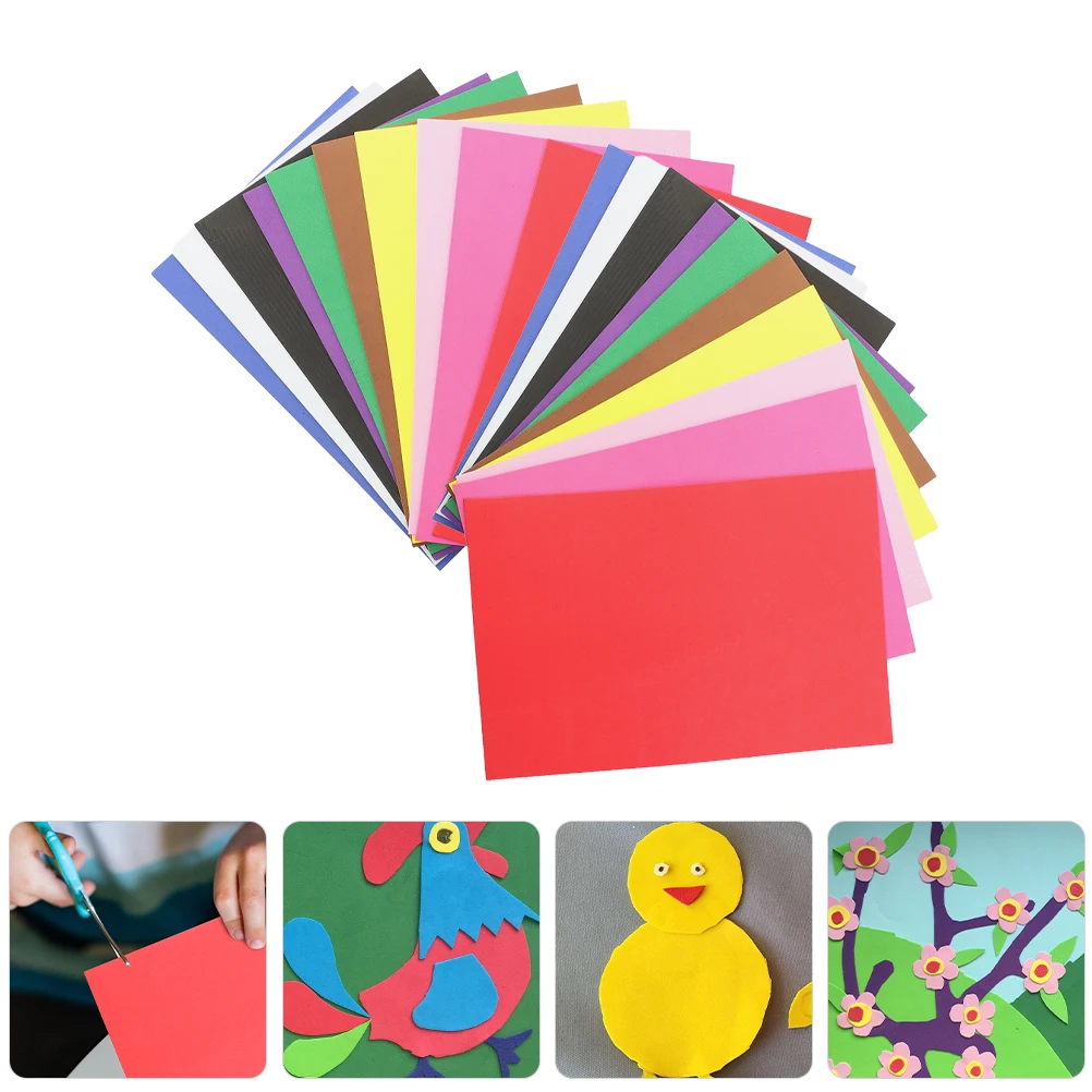 

50Pcs Multi-function Sponge Sheets Handicraft Sponge Paper Sheets Colored DIY Craft Decorative Colored Craft Decors 2025 NEW