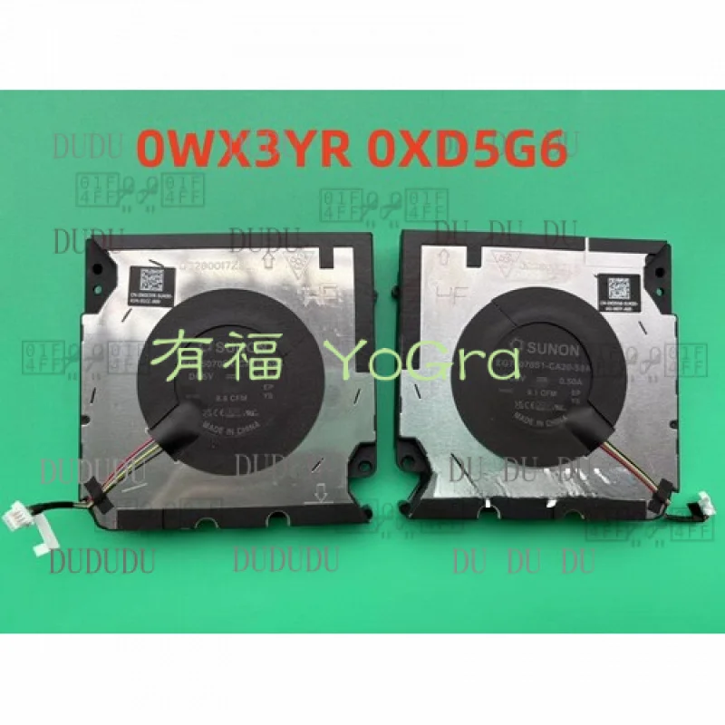 

DDD Original for DELL Precision 5690 COOLING FAN R+L 0WX3YR 0XD5G6