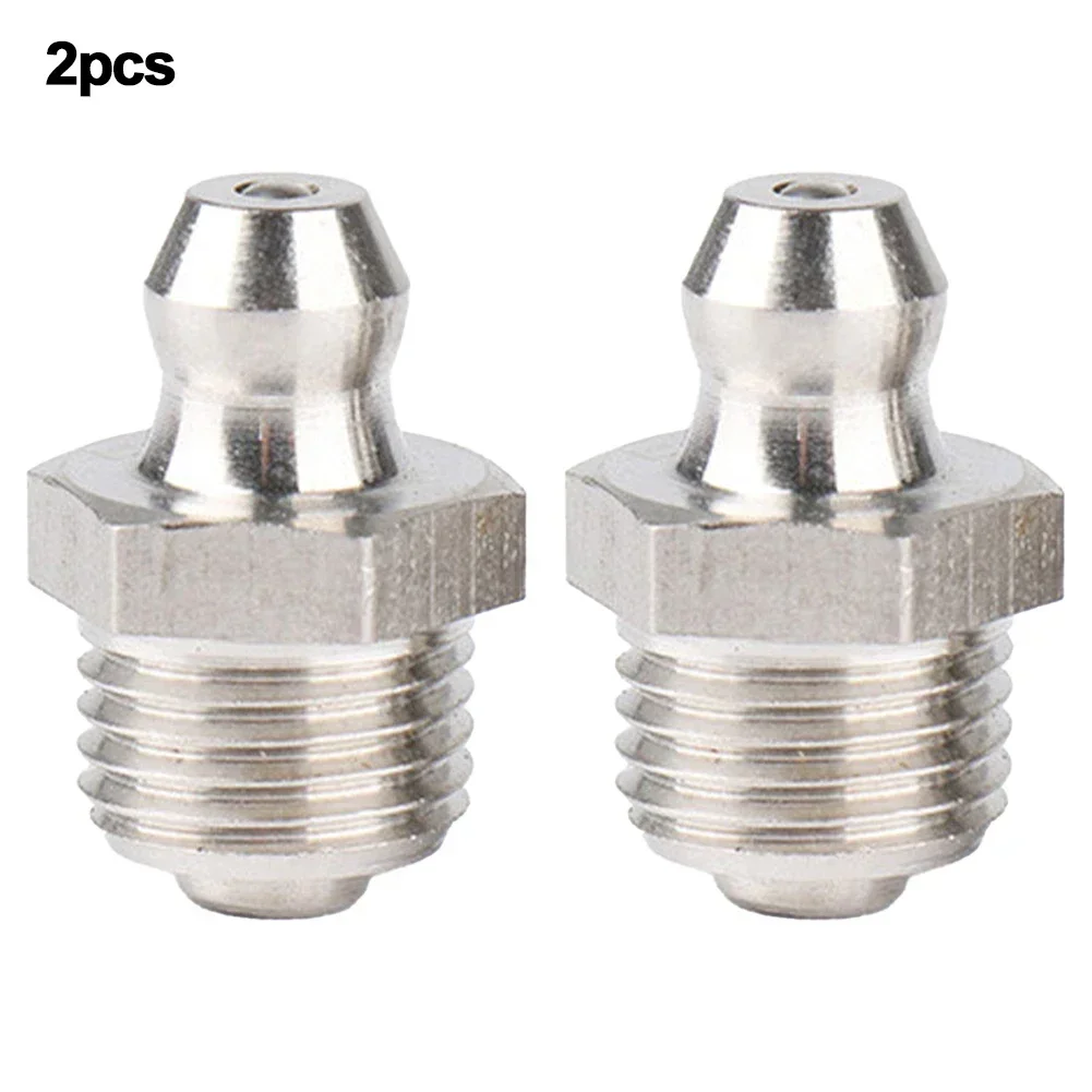 Grease Nipple Nozzle Nozzle Tip Easy Installation Hexagonal Silver Stainless Steel Versatile Machine. Easy To Use