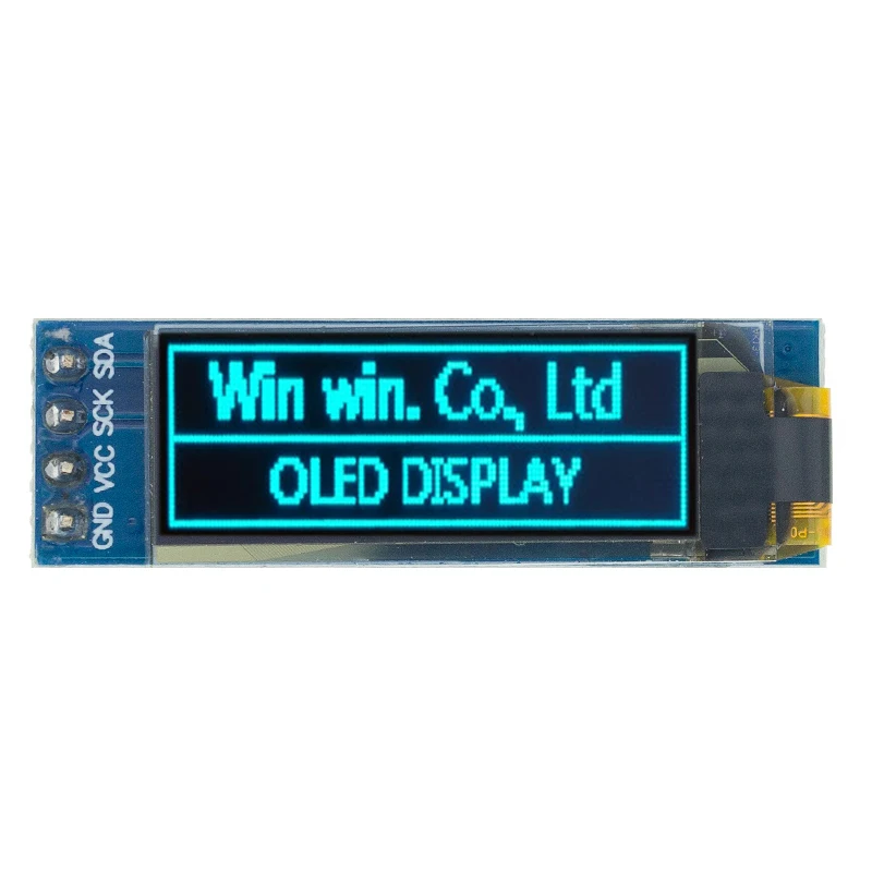I2C OLED Display Module 0.91 Inch I2C SSD1306 OLED Display Module White / BLUE I2C OLED Screen Driver DC 3.3V~5V for Arduino