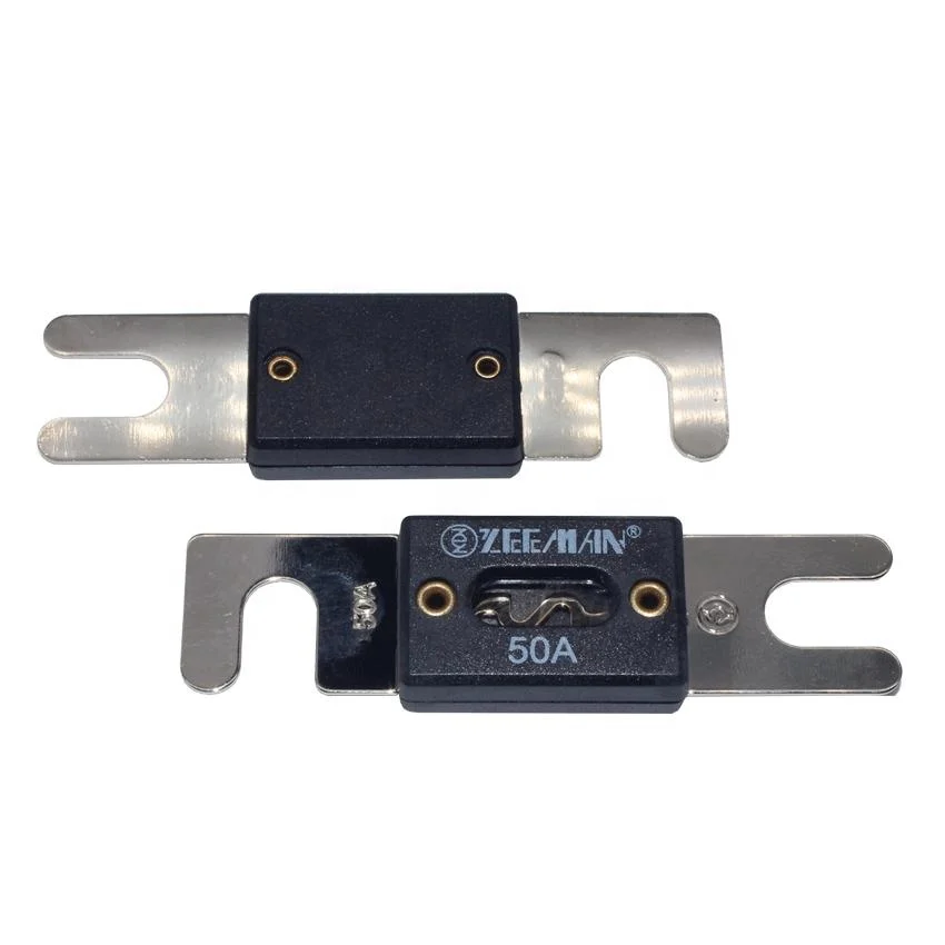 Resettable Thermal Auto trim strip fuse Bolt-on Fuse Strips with housing 50A ANG Fuse