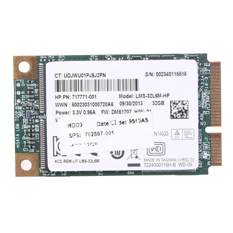 Msata 32GB Internal Solid Hard Drive Mini Sata SSD Disk Transfer Data Cepat dan Stabilitas
