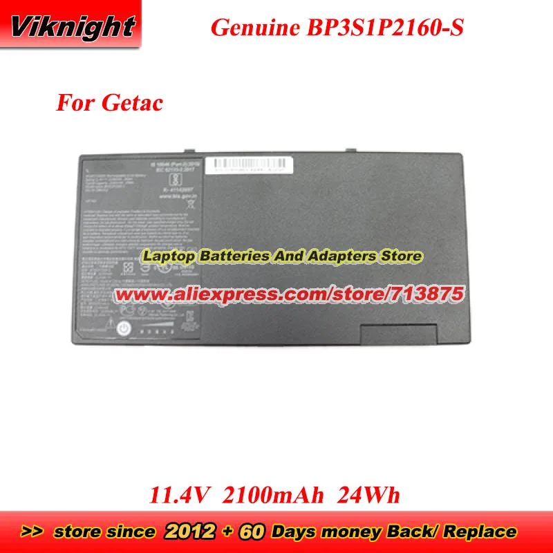 

Original BP3S1P2160-S 441857100001 Battery 242857100001 GBM3X2 BP3S1P2160 for Getac F110 G2 G3 G4 Series 11.4V 2160mAh 25Wh