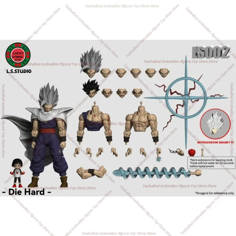 L.S.STUDIO Shf Beast Gohan Beast Silver Lightning Purple Laser Cannon Figurka Mobilna Płaszcz Chłopiec Prezent Kolekcja Figurek