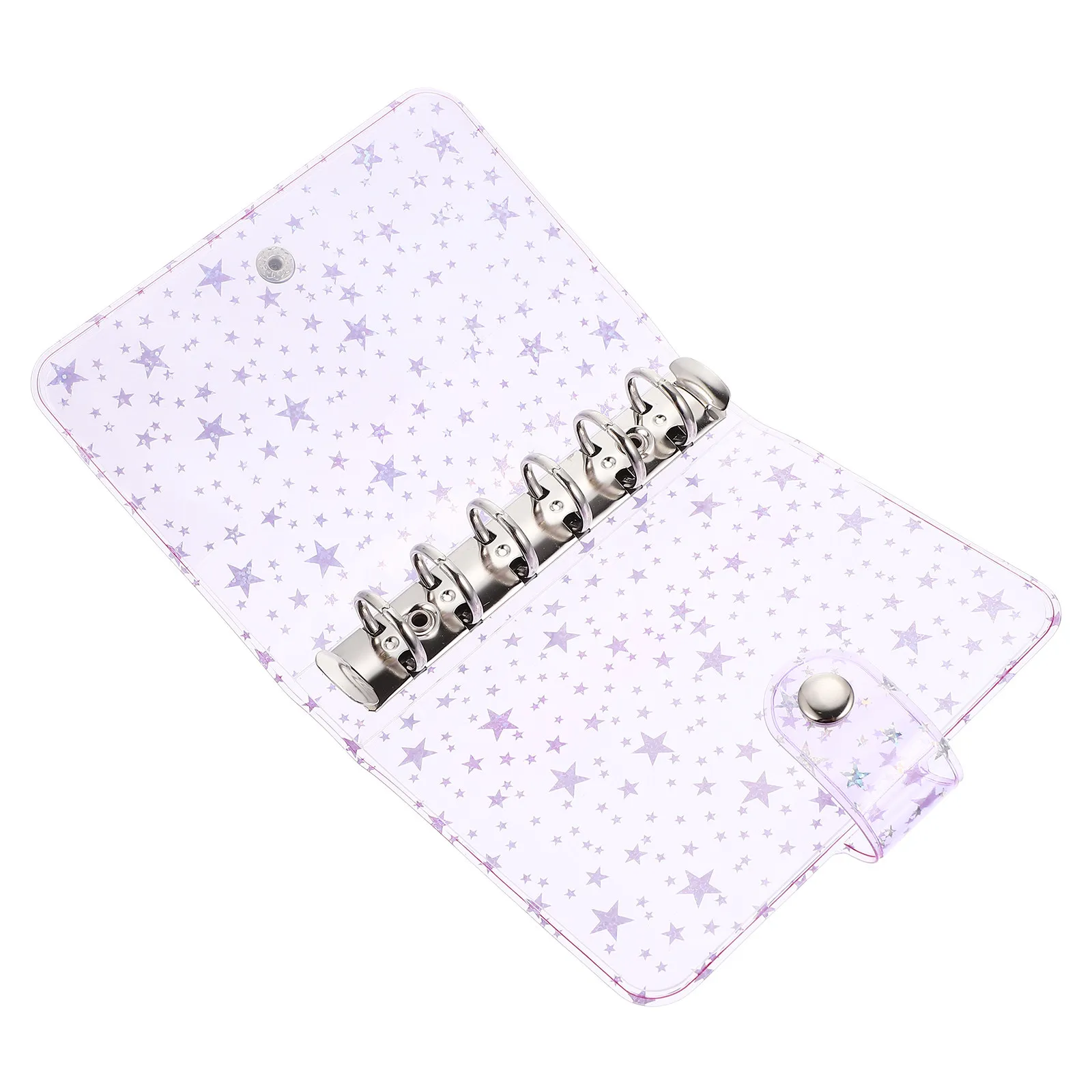 

Loose-Leaf Notebook Cover A7 Clear PVC PP Binder Planner Protector for Students Teachers Office Classroom Portable Dustproof