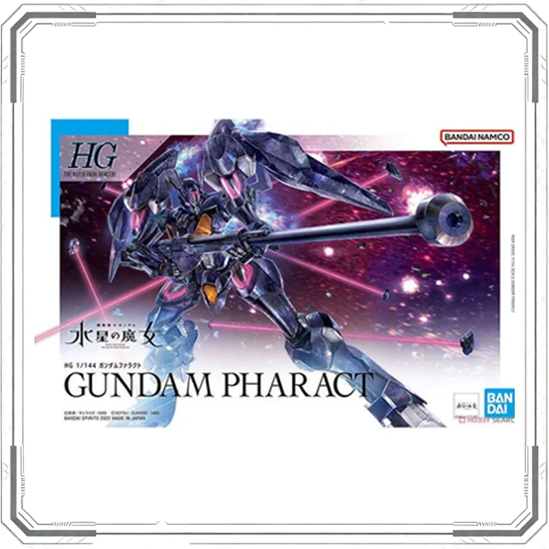 Bandai Original HG 1/144 Gundam Pharact Mobile Suit The Witch From Mercury Assembly Model Kit Collectible Gunpla Toy for Gift