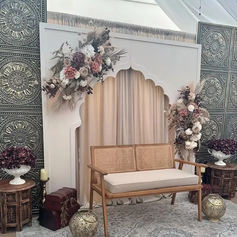 Factory custom wedding arch background wall, photo background wall, acrylic background wall, for wedding party decoration