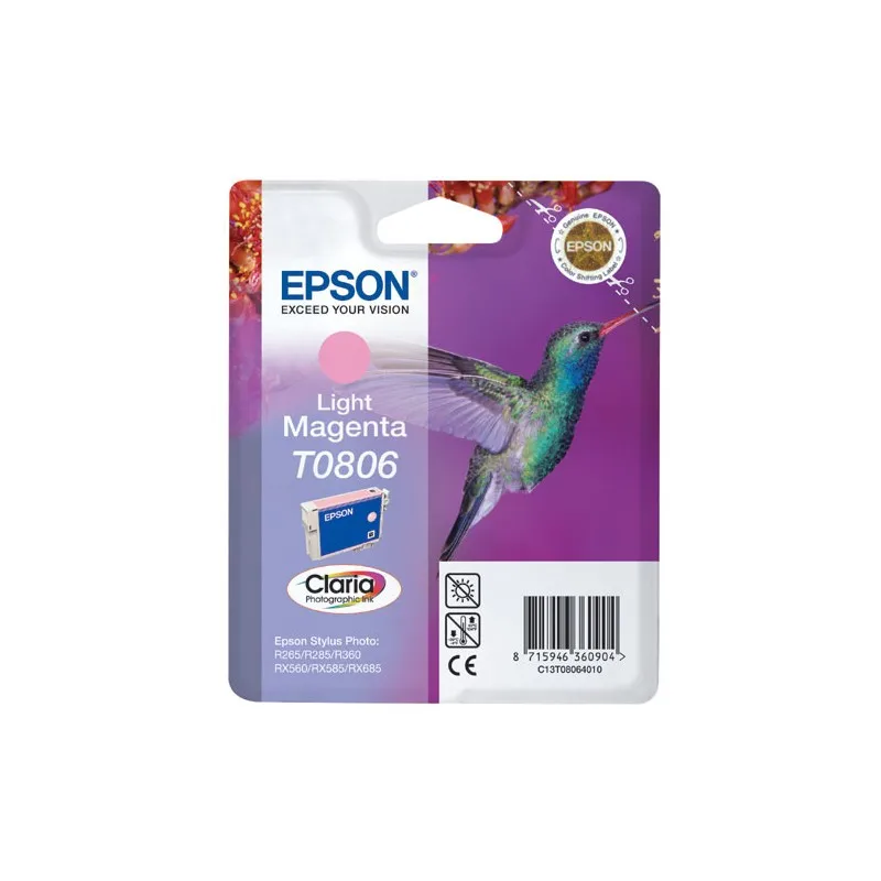 Epson T0806 Magenta Light Original ink cartridge-C13T08064011 T0806 tintasycartuchos.com